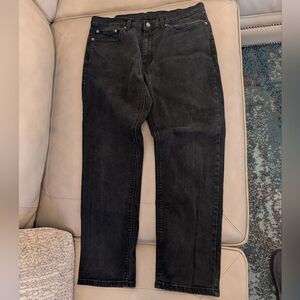 Levi's Men's Straight Black Jeans 541 Athletic Taper Size W34 X L30